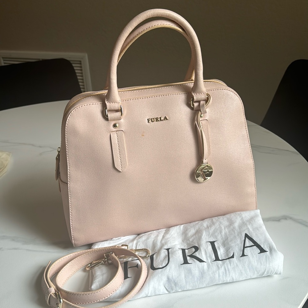 FURLA ELENA SAFFIANO MEDIUM SATCHEL